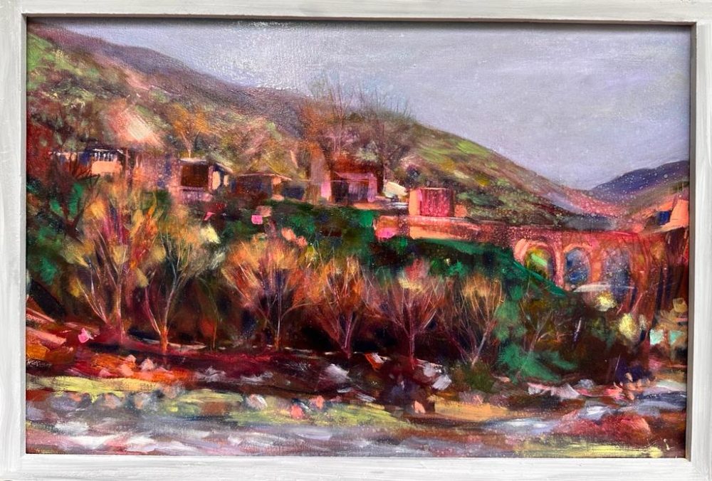 تابلو منظره پاییزی شاندیز